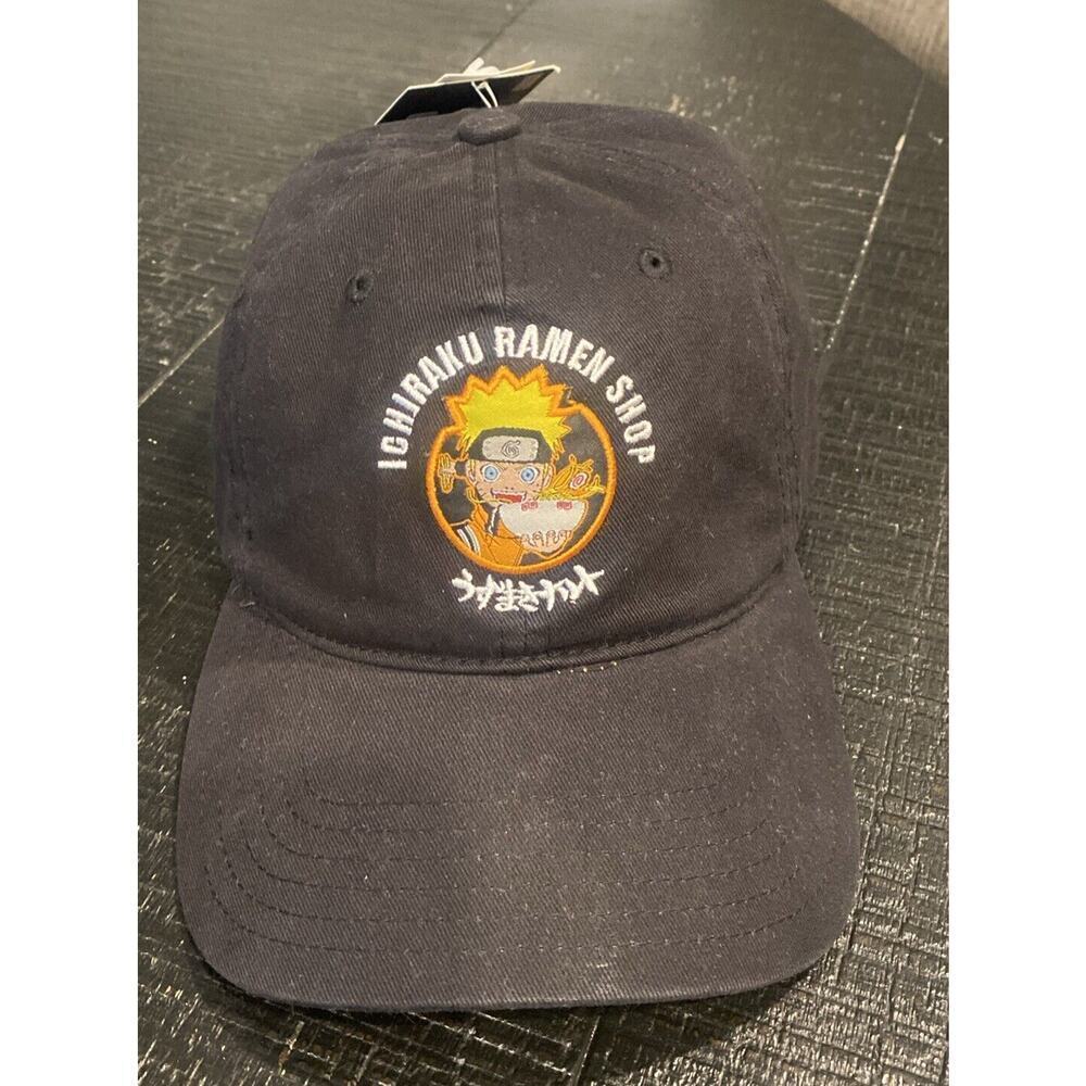 Shonen Jump Naruto Shippuden Ichiraku Ramen Shop Adjustable Black Hat Cap